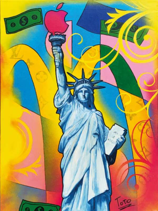 Картина с изображенеим статуи свободы
