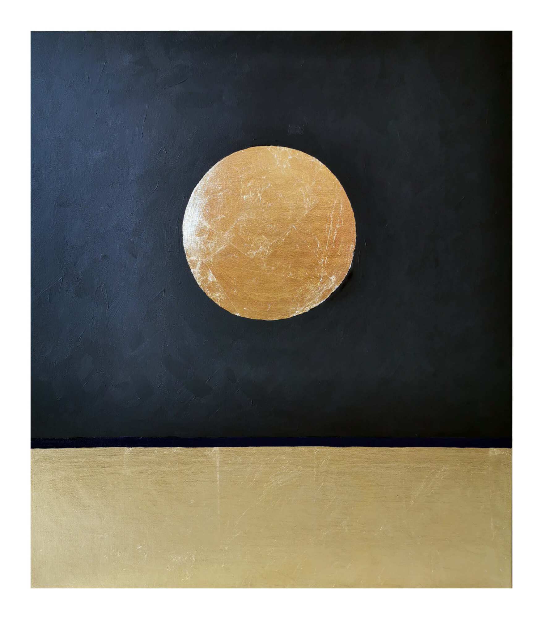 Картина с золотой поталью