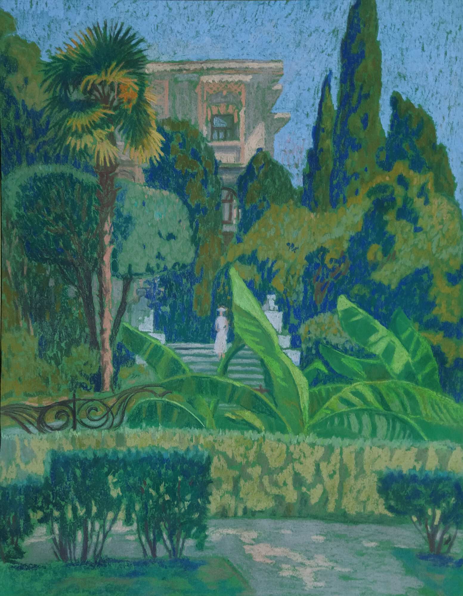 зеленая картина пейзаж