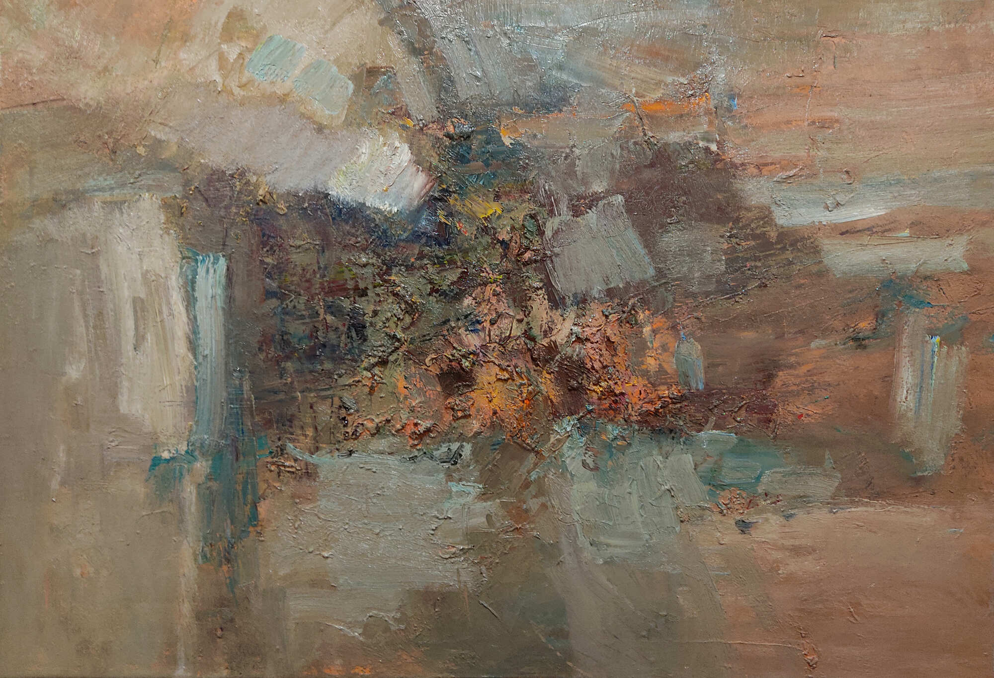 Интерьерная коричневая абстракция