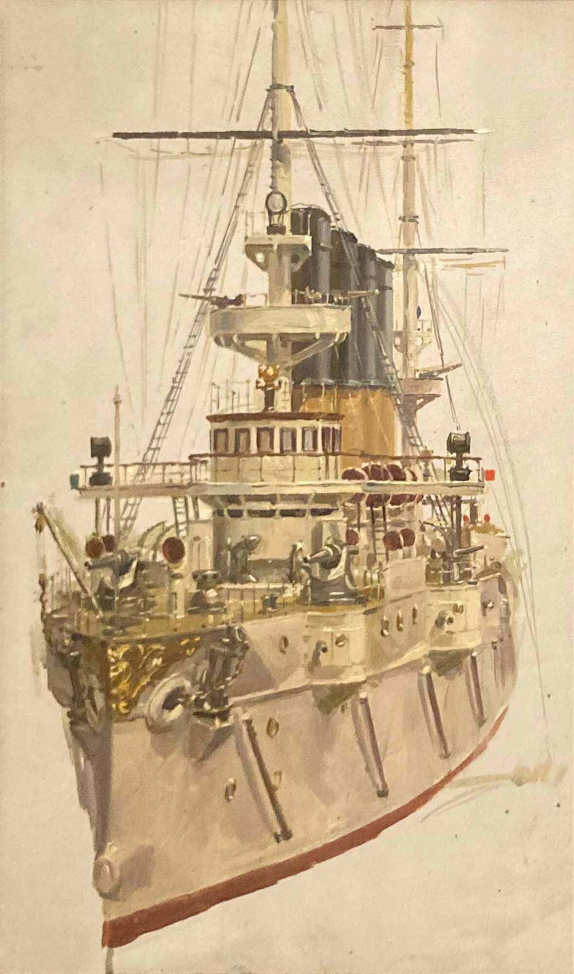 Картина военный корабль