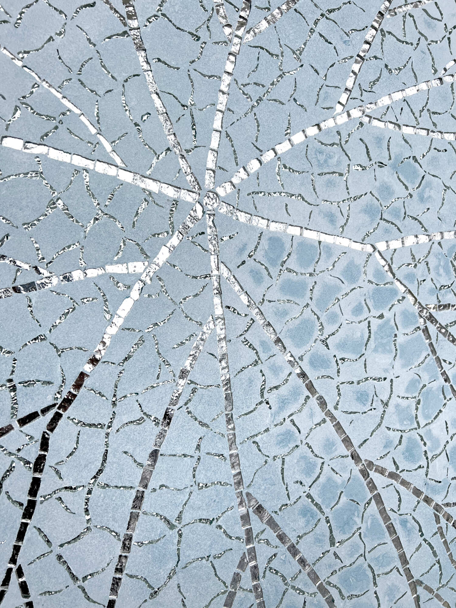 Серебряное мозаичное панно