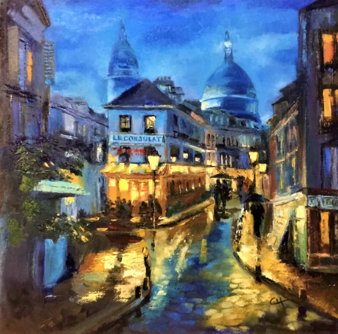 картина ночной Париж