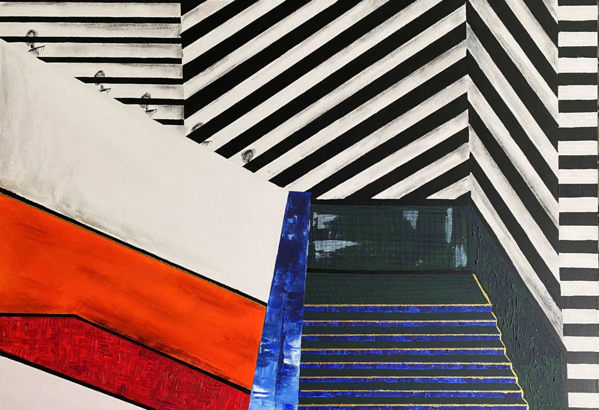 картина с лестницами