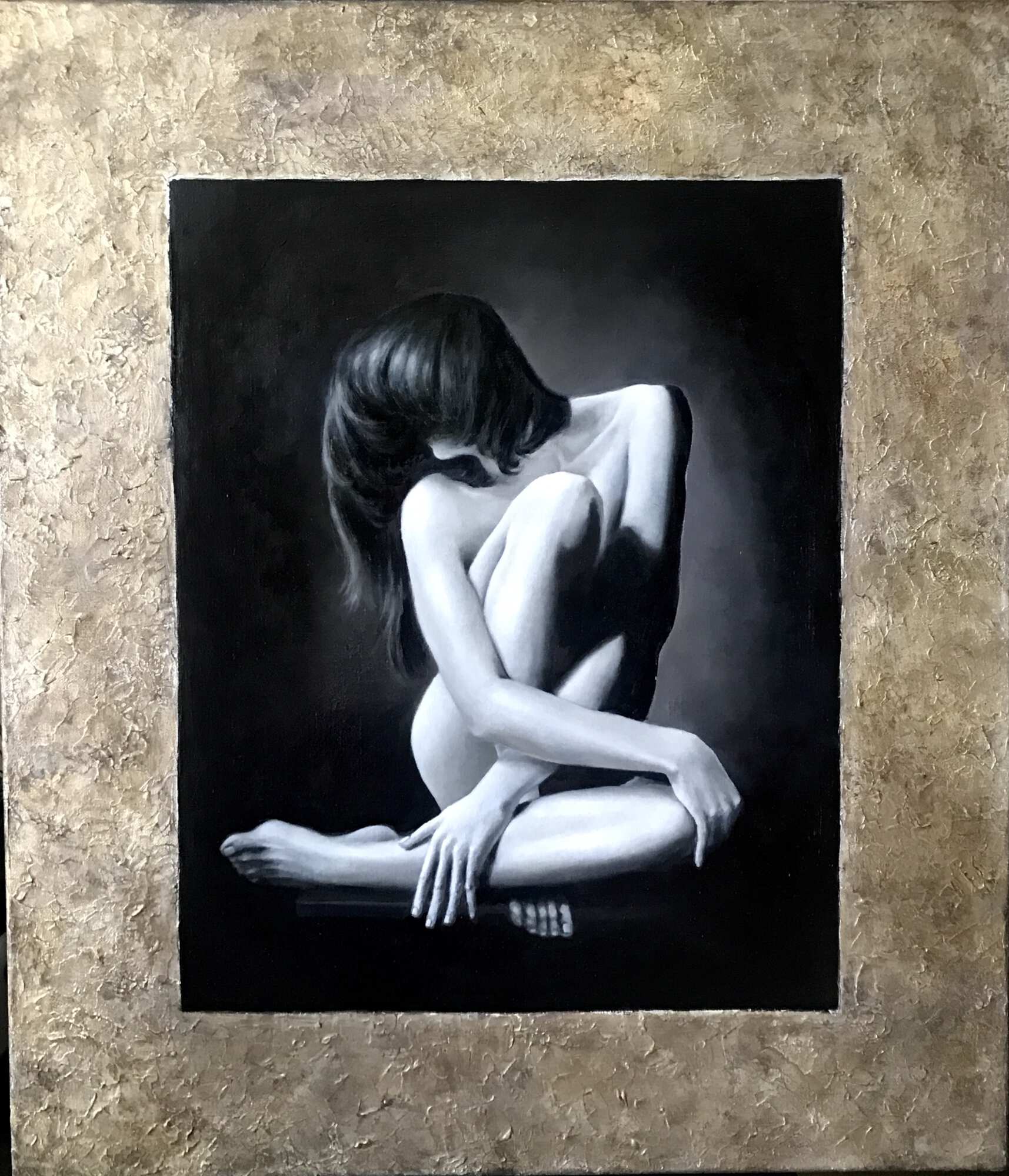 черно-белый портрет картина