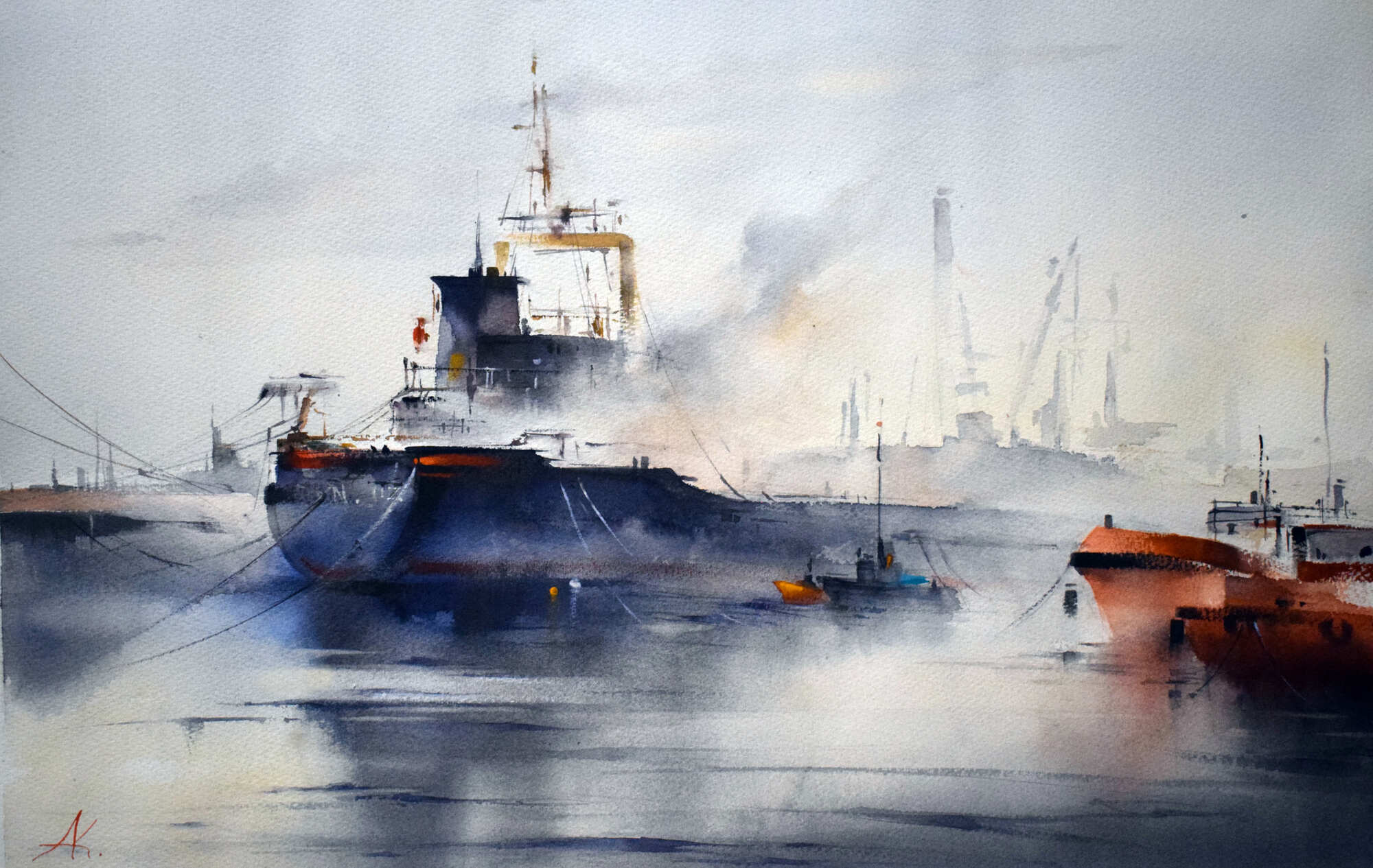 порт картина