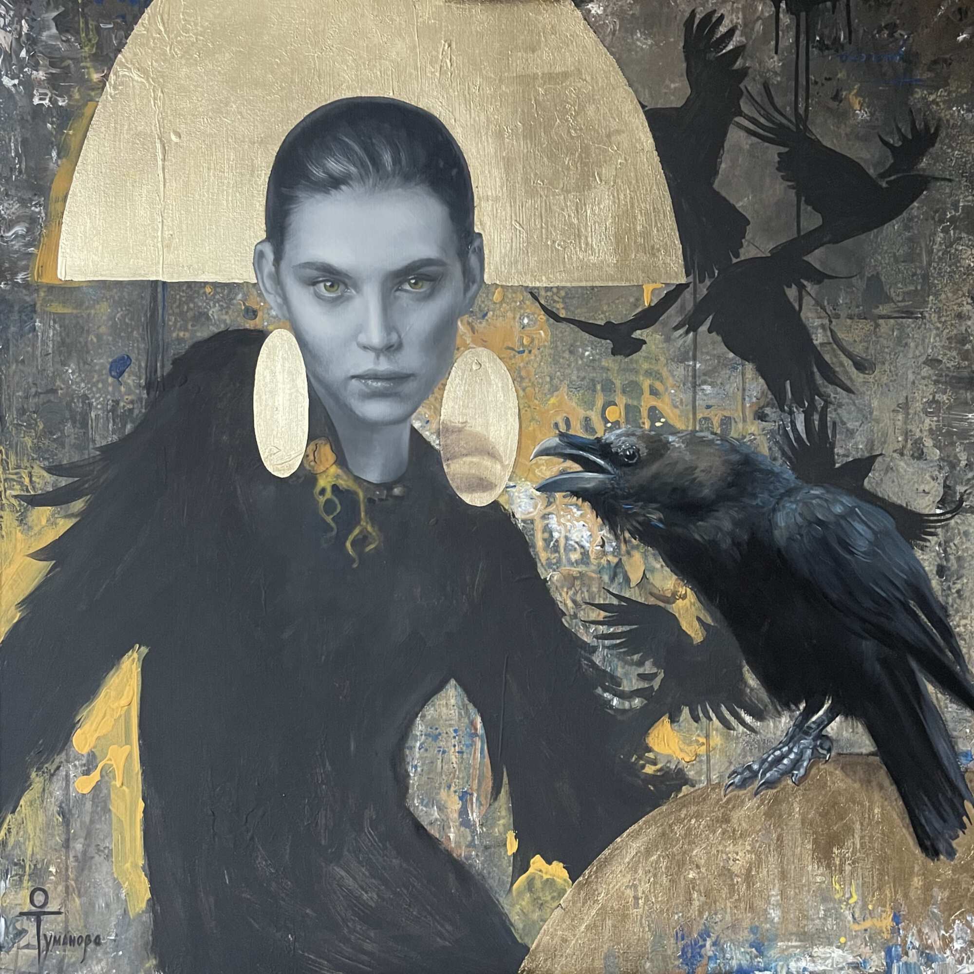 картины с поталью портрет