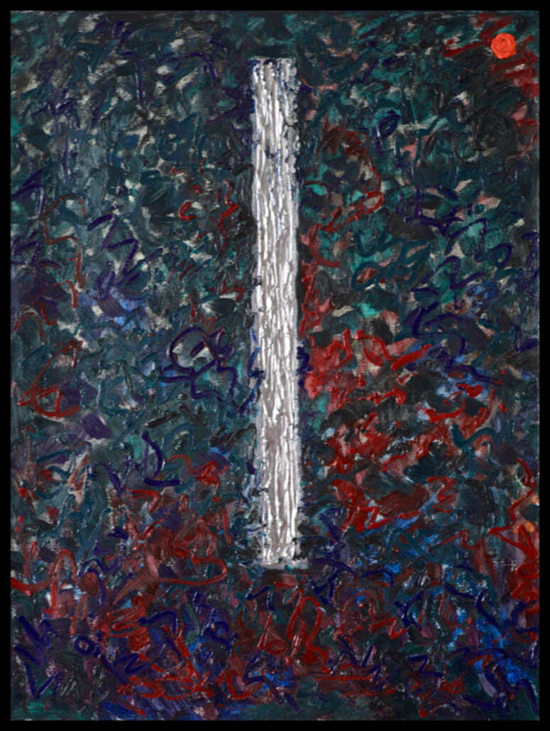 красно зеленая картина