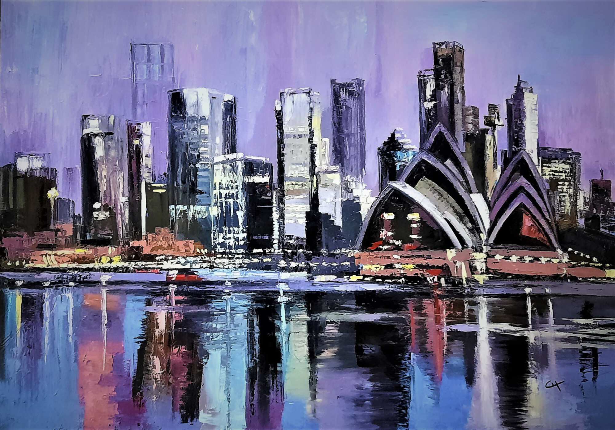 Вид Сиднея картина