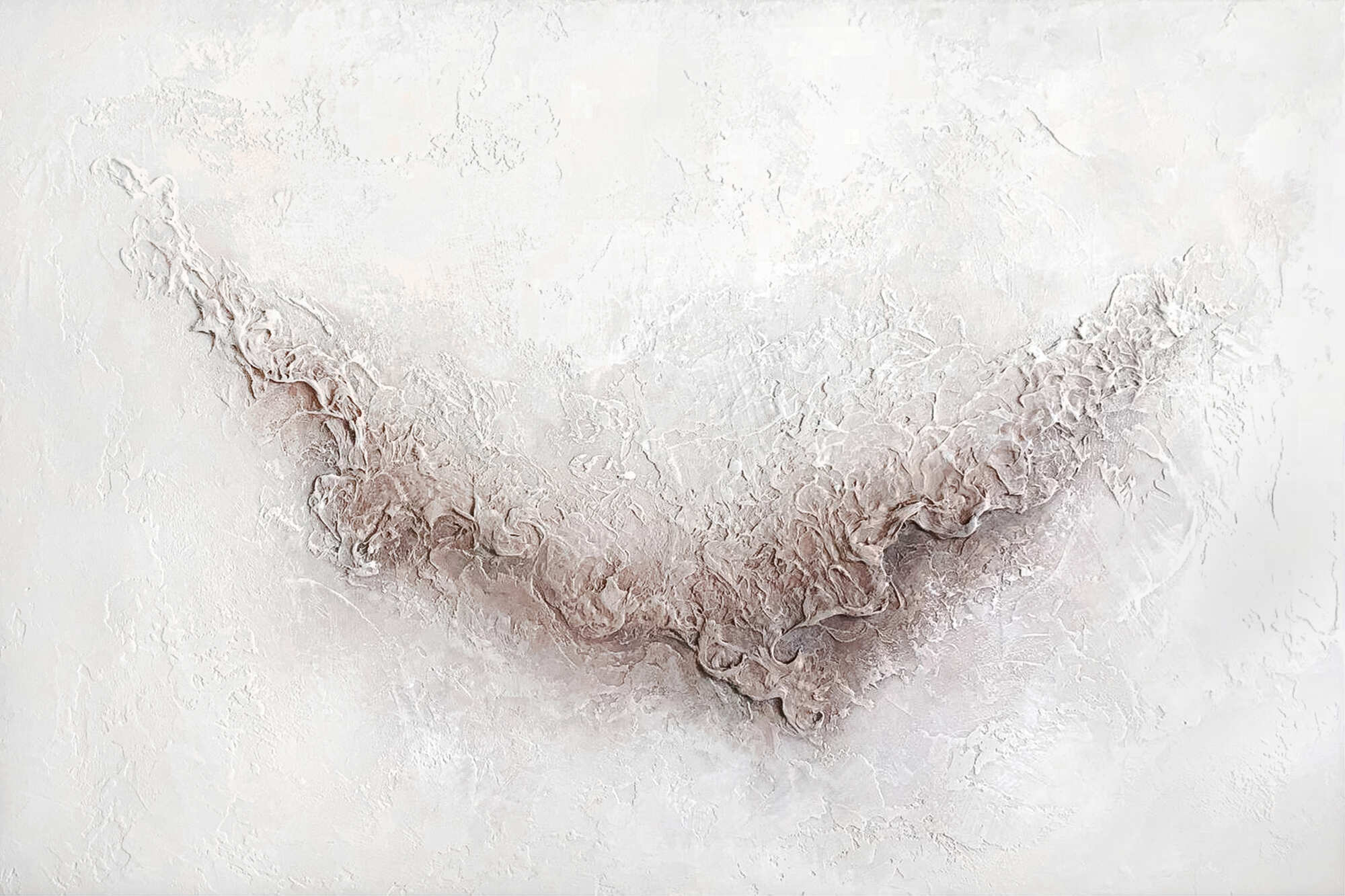 большое белое панно