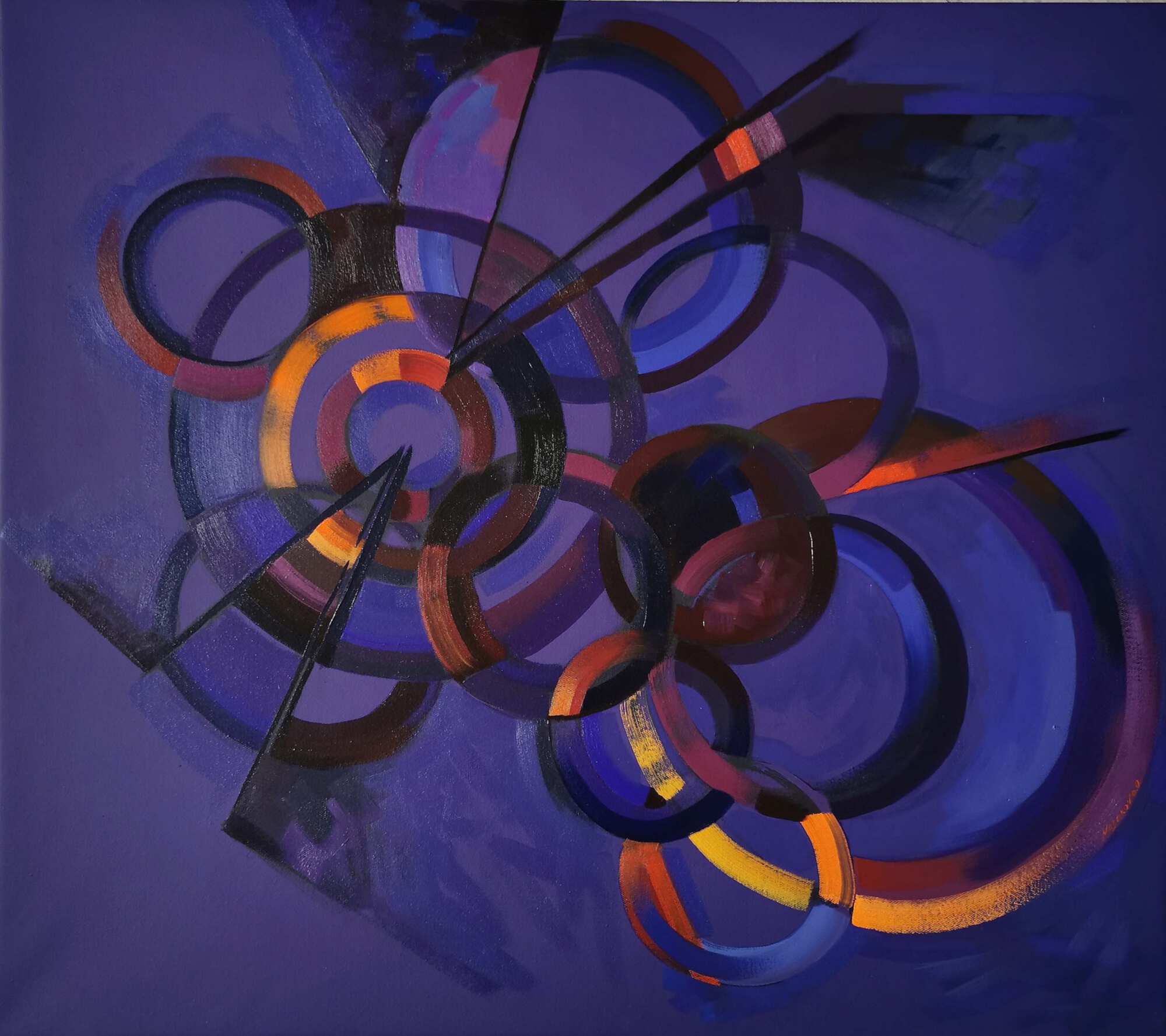 фиолетовая картина купить