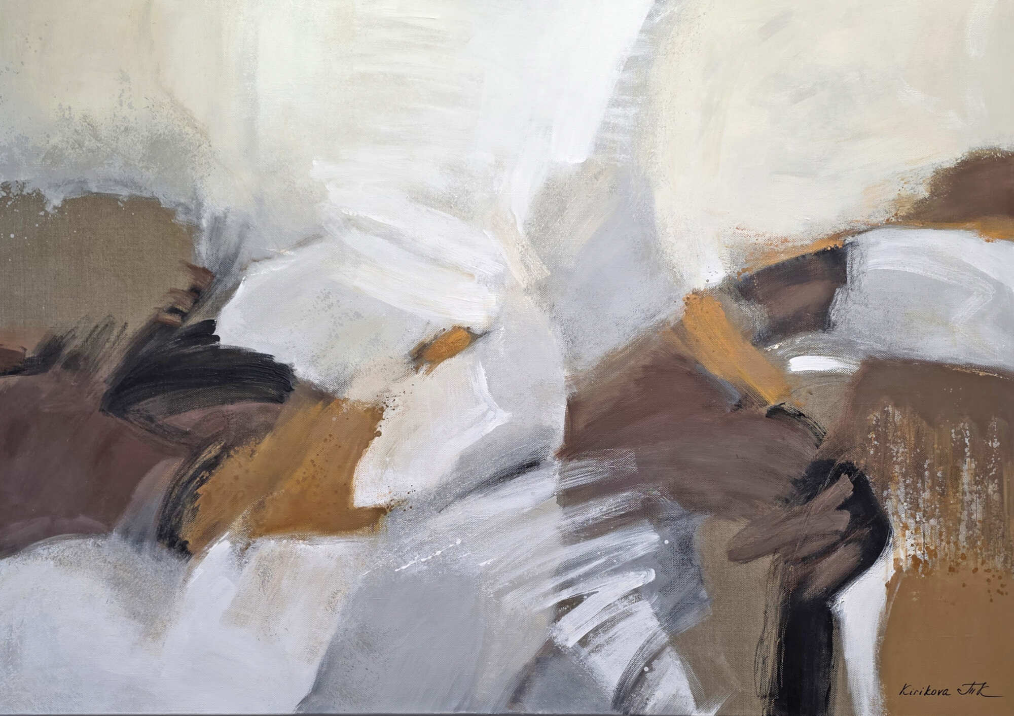 абстракция с охрой купить